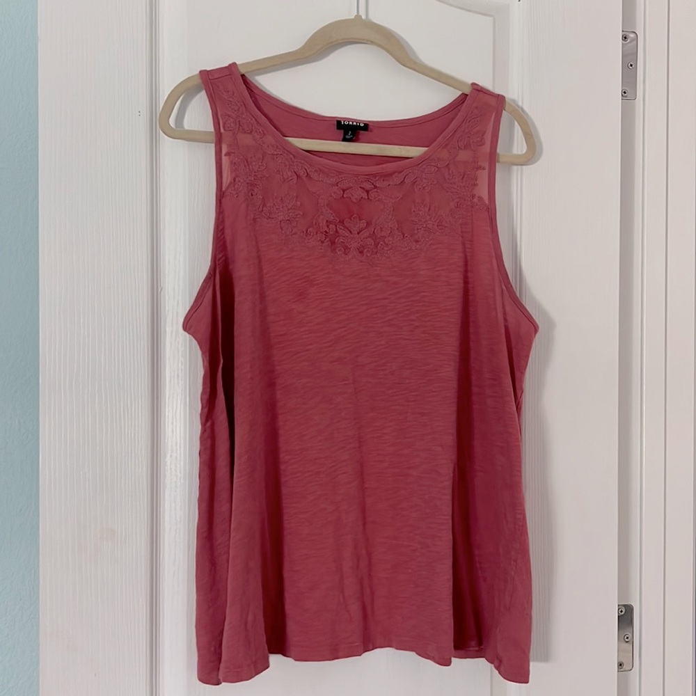 EUC 2x Torrid Tank Top, Pink